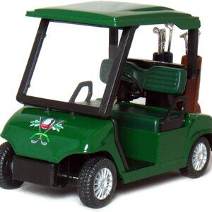 Golf Cart Die Cast Metal Model Pullback Action Toy (Green) Golfing Decor New